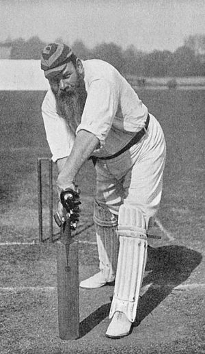 William Gilbert Grace Playing Cricket