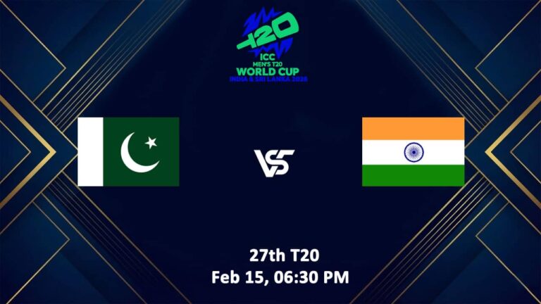 Pakistan vs India T20 World Cup 2026 Live Streaming