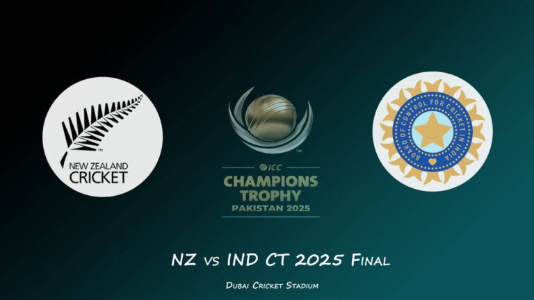 New Zealand vs India Champions Trophy 2025 Live Streaming