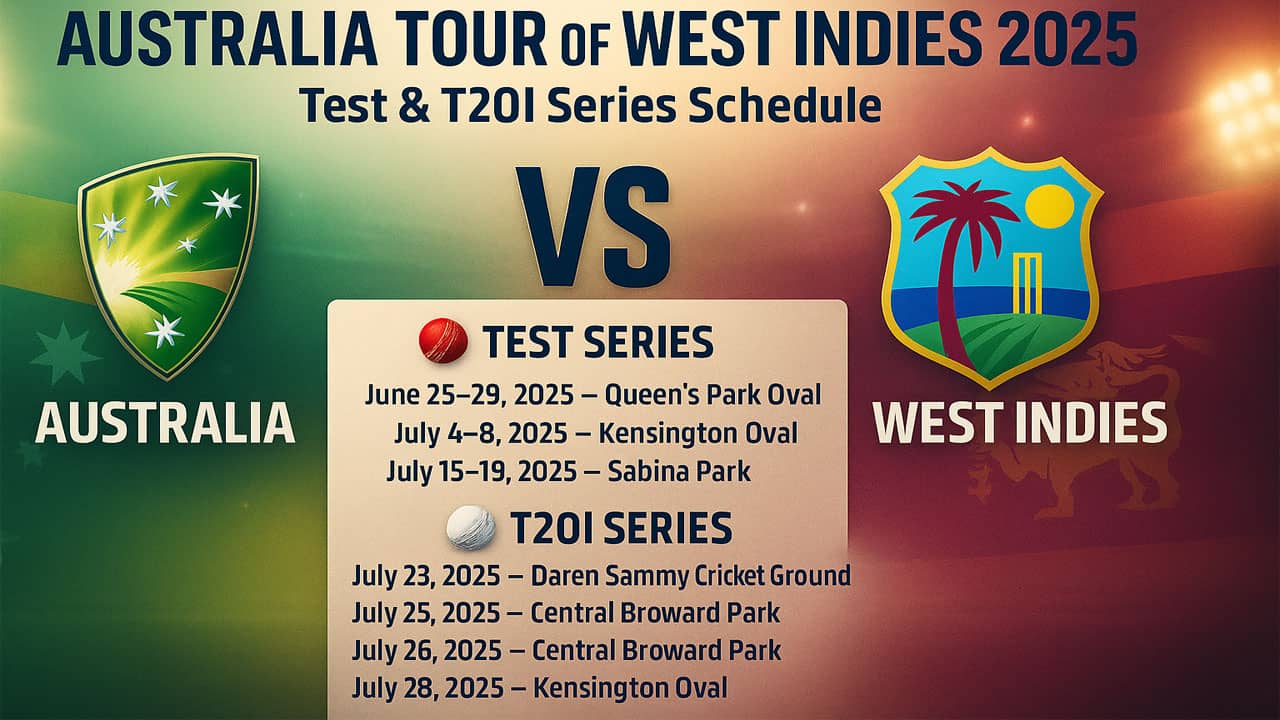 Australia vs West Indies Live Streaming, AUS vs WI 2025