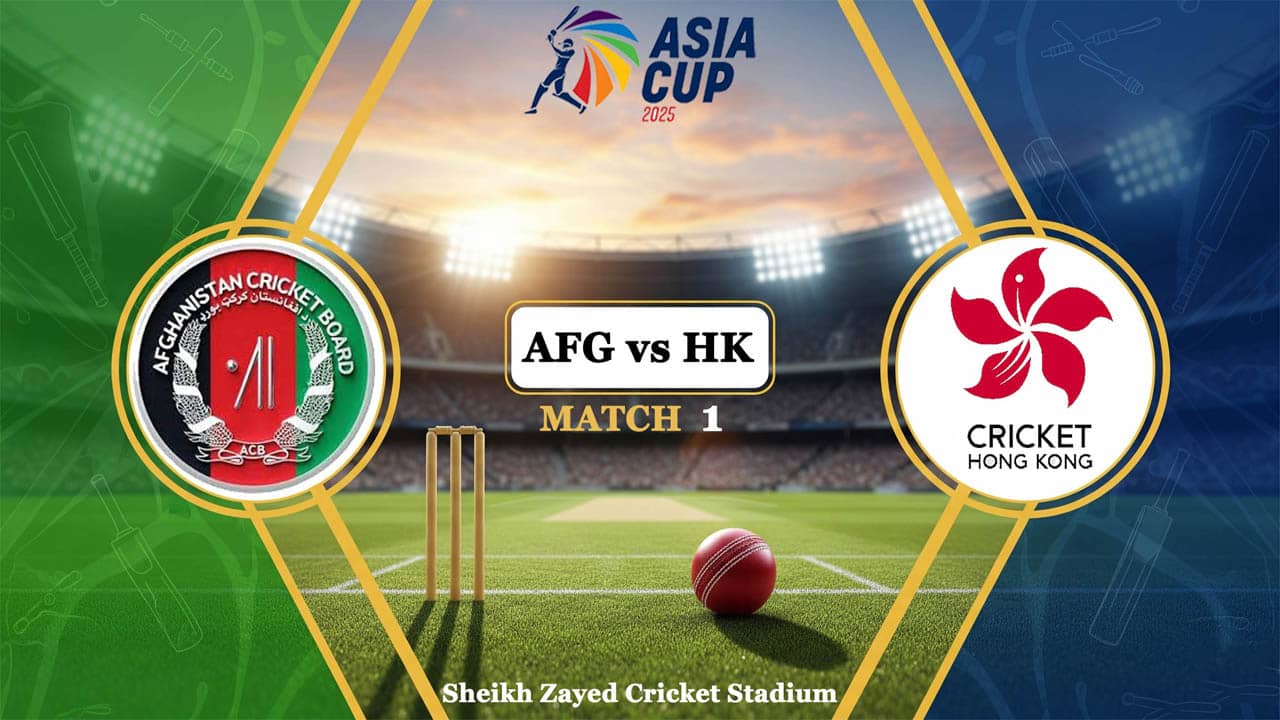 Afghanistan vs Hong Kong Asia Cup 2025 Live Streaming