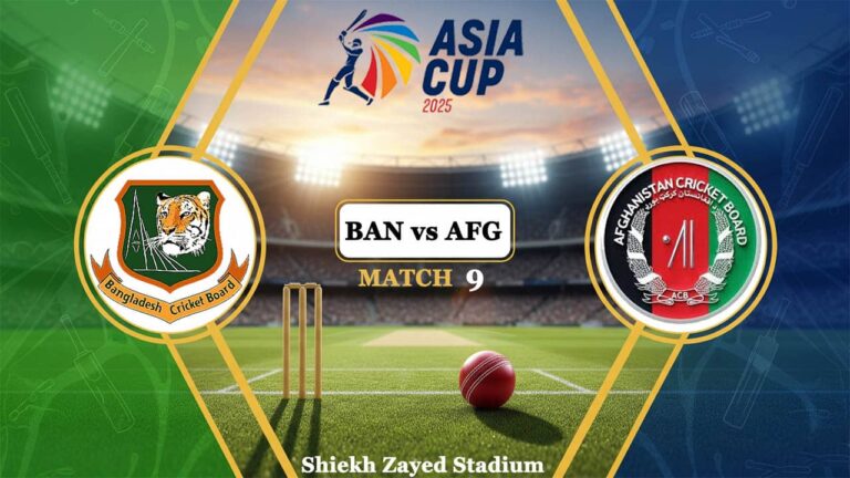Bangladesh vs Afghanistan Asia Cup 2025 Live Streaming