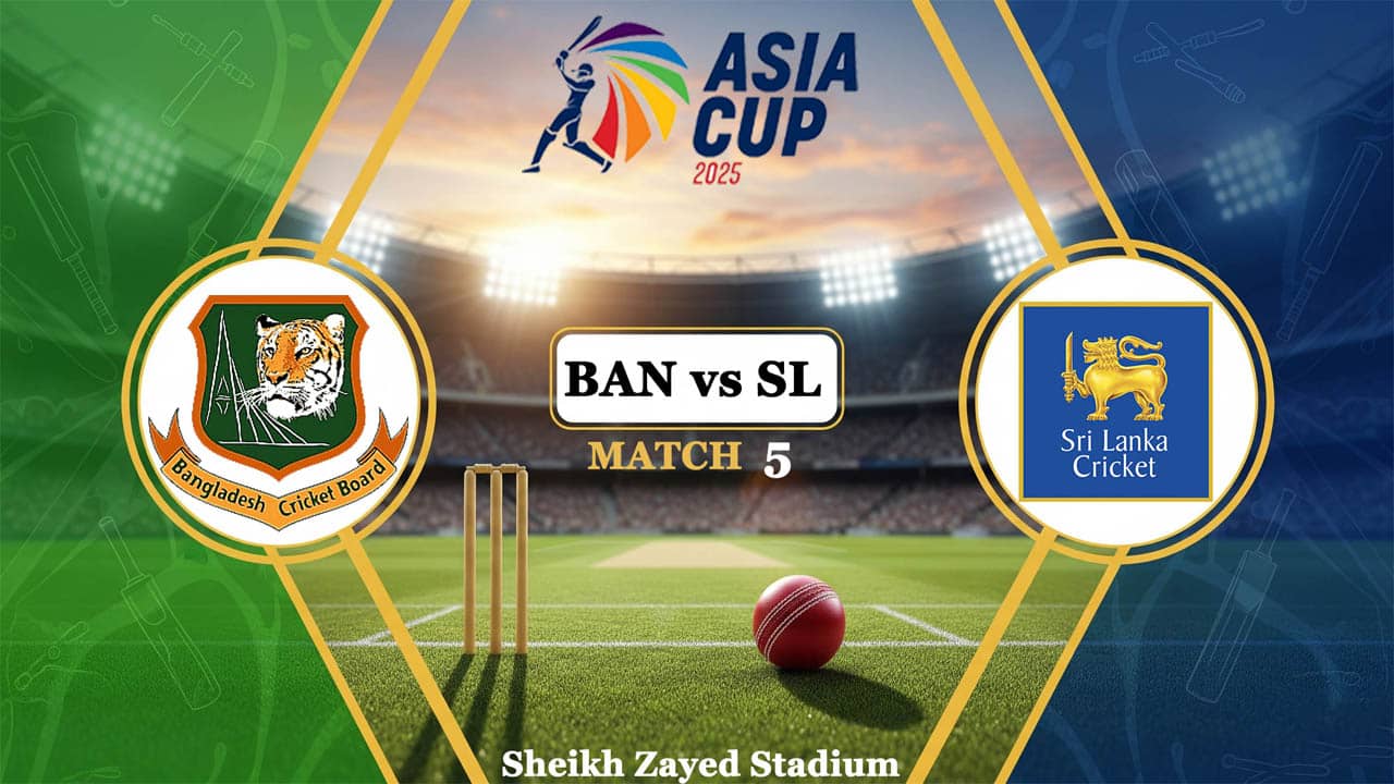 Bangladesh vs Sri Lanka Asia Cup 2025, Group B, Match 5, Live Streaming