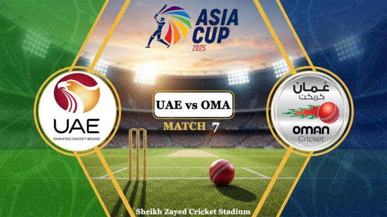 United Arab Emirates vs Oman Asia Cup 2025 Live Streaming