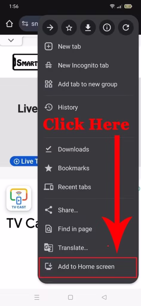 Add Smartcric to Home Screen