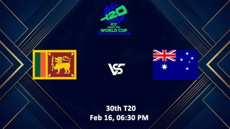 Australia vs Sri Lanka T20 World Cup 2026 Live Streaming