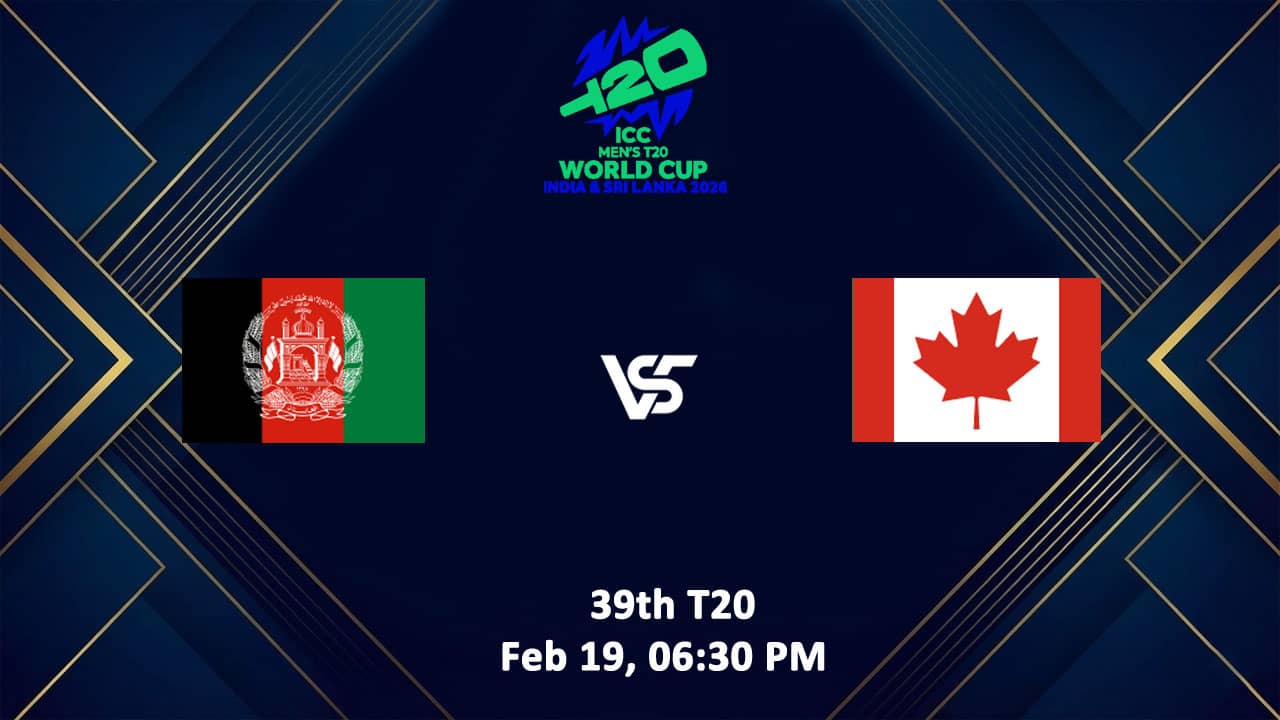 Canada vs Afghanistan T20 World Cup 2026 Live Streaming