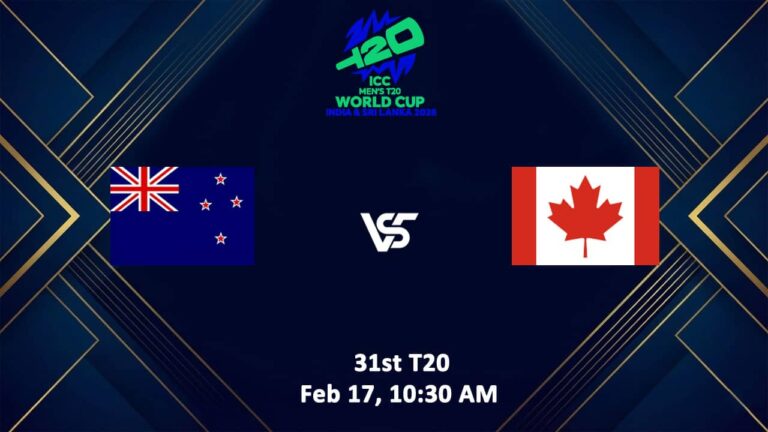 Canada vs New Zealand T20 World Cup 2026 Live Streaming