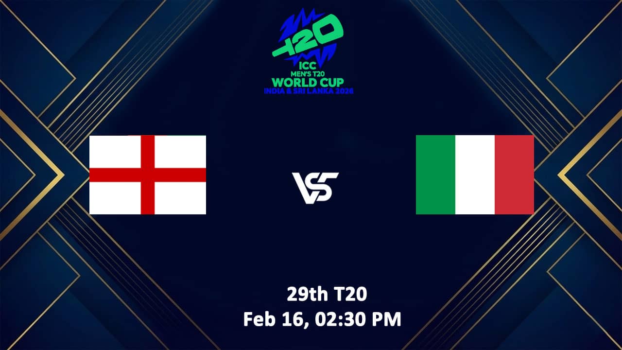Italy vs England T20 World Cup 2026 Live Streaming