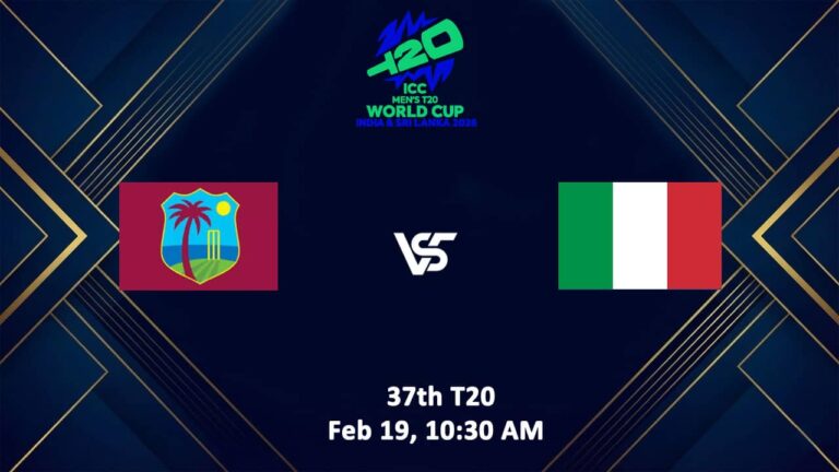 Italy vs West Indies T20 World Cup 2026 Live Streaming