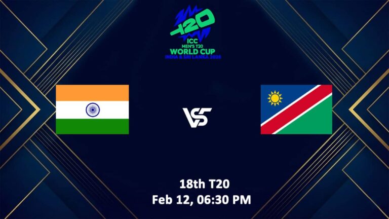 Namibia vs India T20 World Cup 2026 Live Streaming