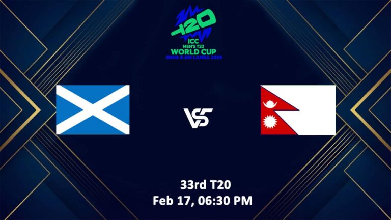 Nepal vs Scotland T20 World Cup 2026 Live Streaming