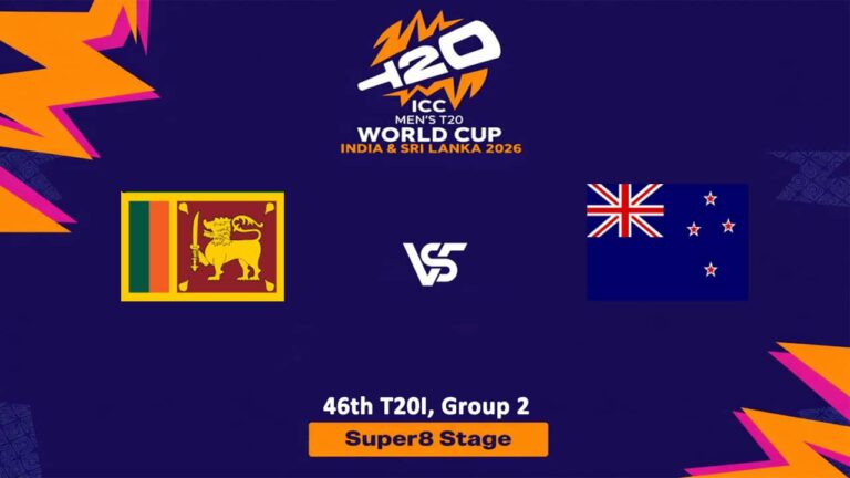 New Zealand vs Sri Lanka (Super 8) T20 World Cup 2026 Live Streaming