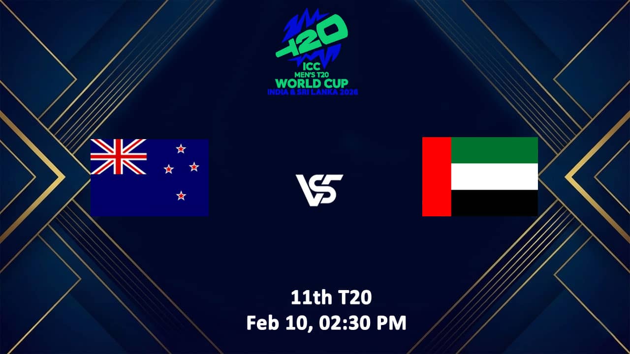 New Zealand vs UAE T20 World Cup 2026 Live Streaming