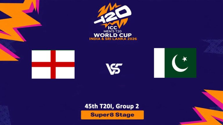 Pakistan vs England (Super 8) T20 World Cup 2026 Live Streaming