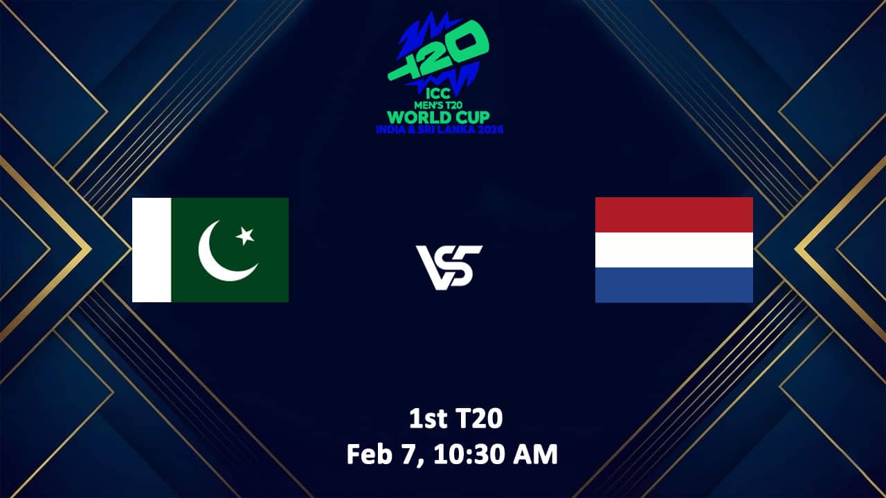 Pakistan vs Netherlands T20 World Cup 2026 Live Streaming