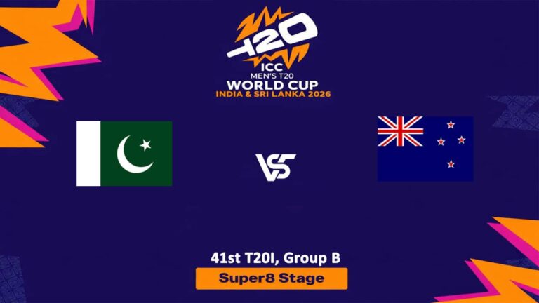 Pakistan vs New Zealand (Super 8) T20 World Cup 2026 Live Streaming