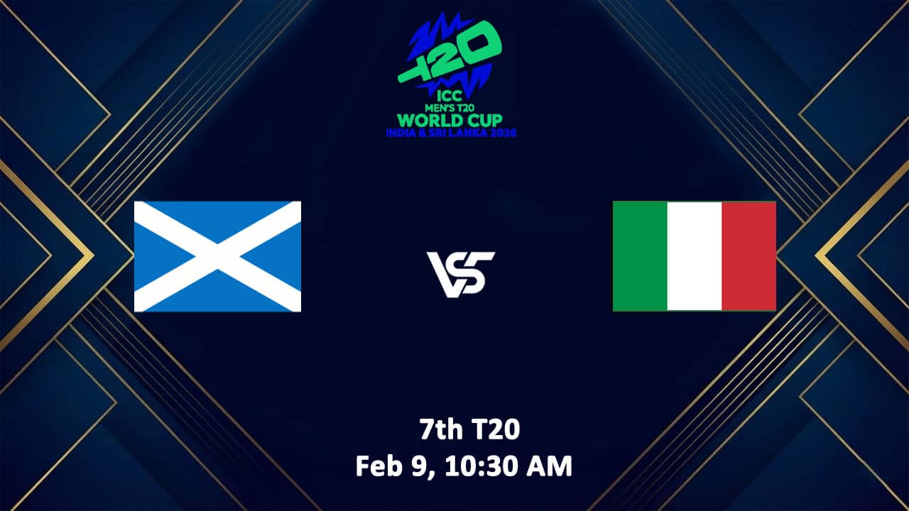 Scotland vs Italy T20 World Cup 2026 Live Streaming