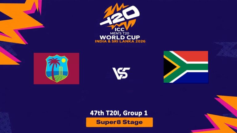 South Africa vs West Indies (Super 8) T20 World Cup 2026 Live Streaming
