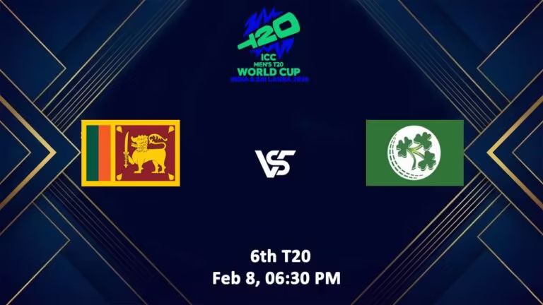 Sri Lanka vs Ireland T20 World Cup 2026 Live Streaming