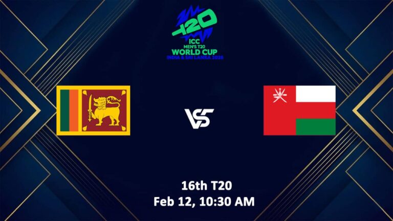 Sri Lanka vs Oman T20 World Cup 2026 Live Streaming