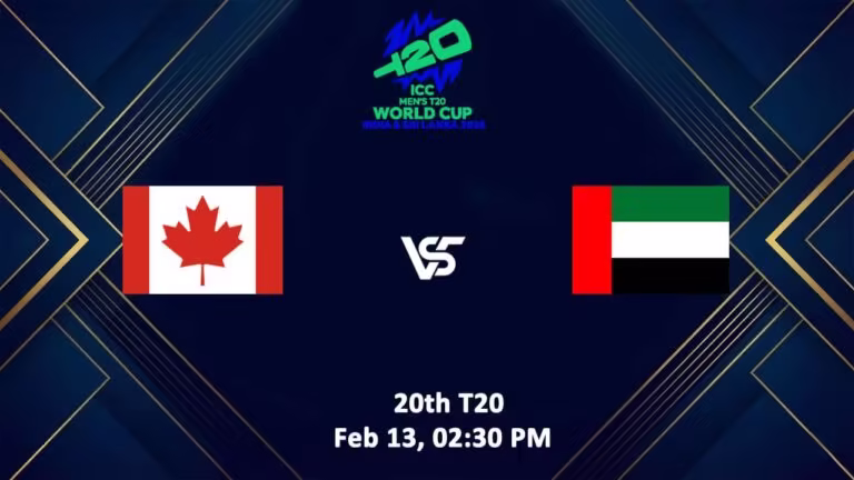 UAE vs Canada T20 World Cup 2026 Live Streaming