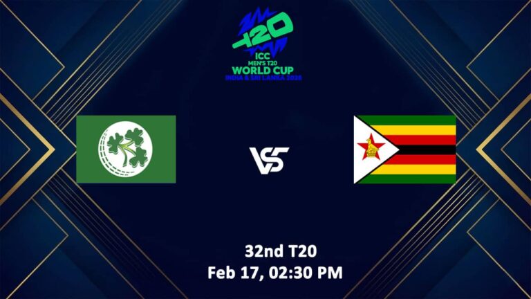 Zimbabwe vs Ireland T20 World Cup 2026 Live Streaming