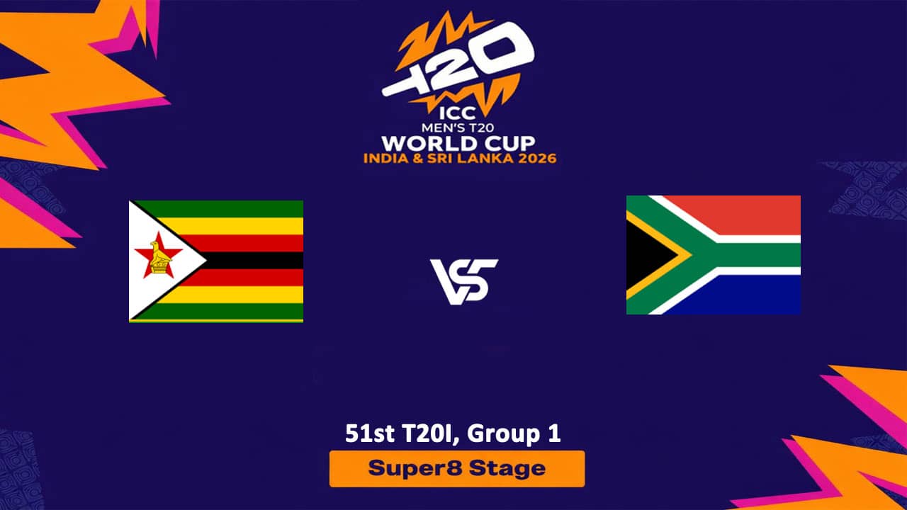 South Africa vs Zimbabwe (Super 8) T20 World Cup 2026 Live Streaming