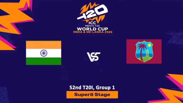 West Indies vs India (Super 8) T20 World Cup 2026 Live Streaming